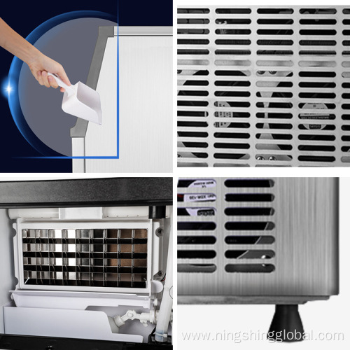 Factory Direct Sales Commercial Ice Cube Machine for Milk Tea Shop Bar